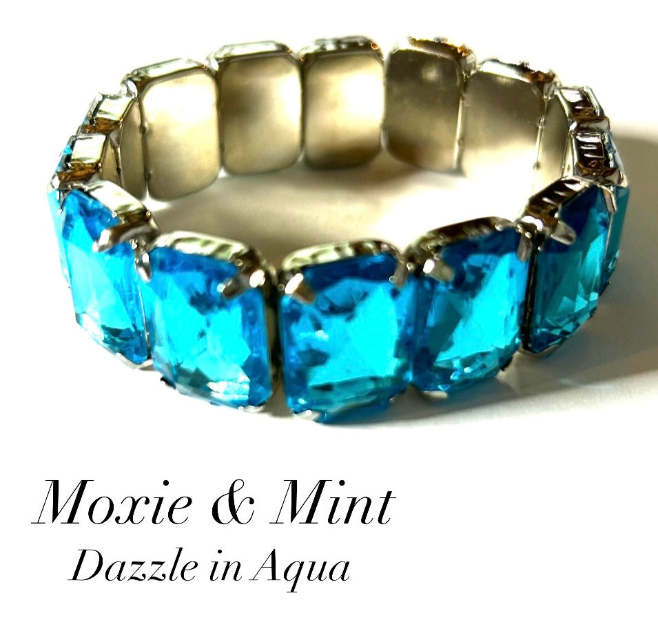 #B03-320 Dazzle in Aqua -