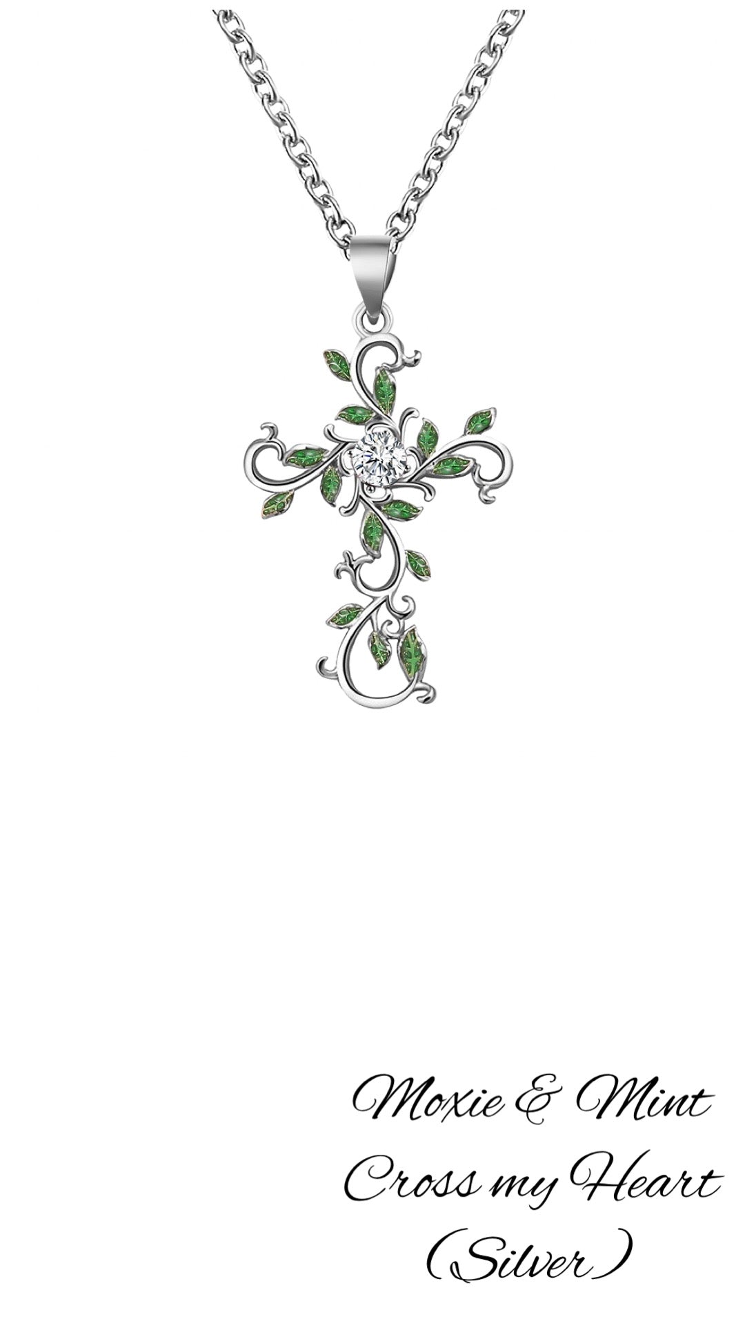 N495-5 Cross my Heart (Silver)